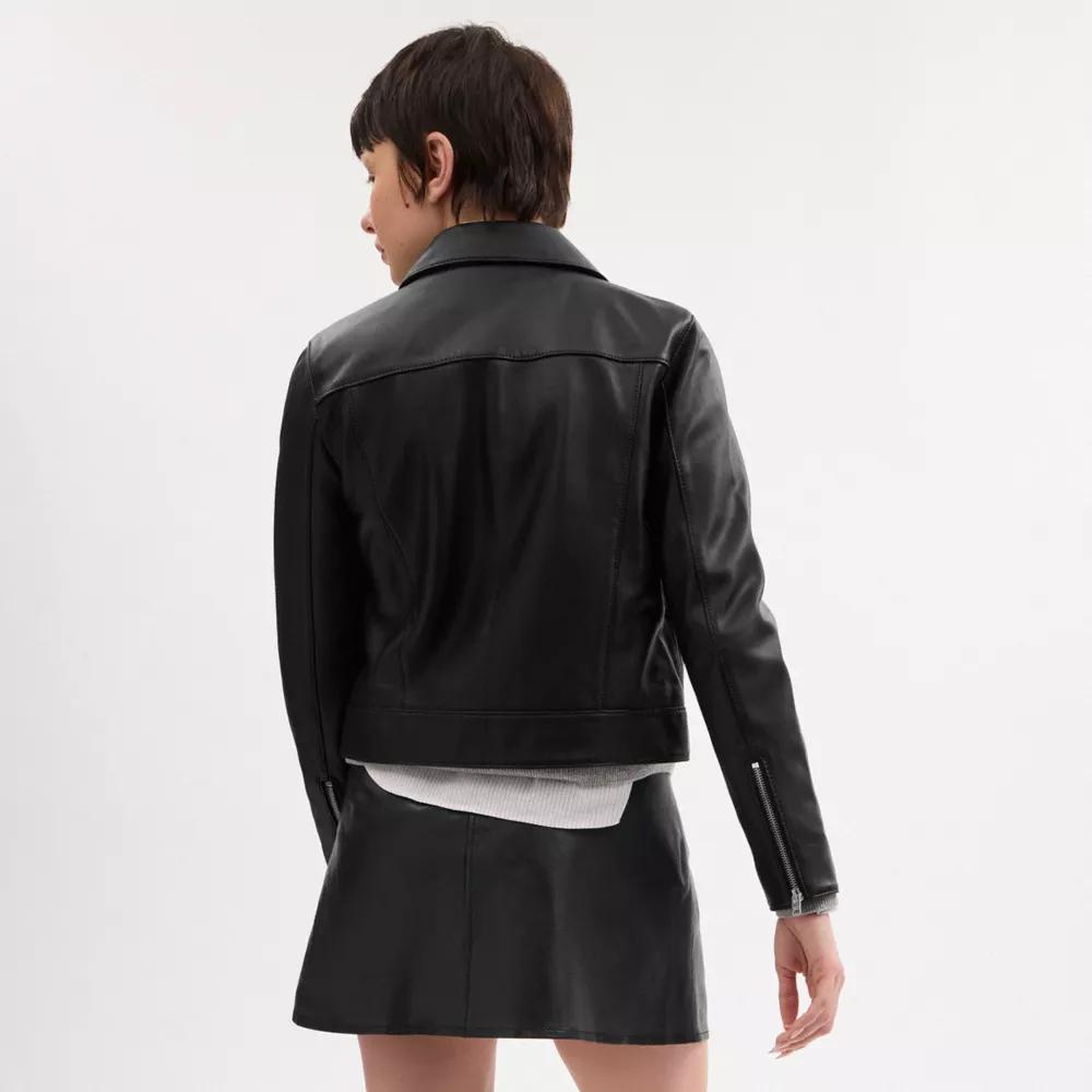 Coach Leather Jacket - Jackets - BeyondStyle
