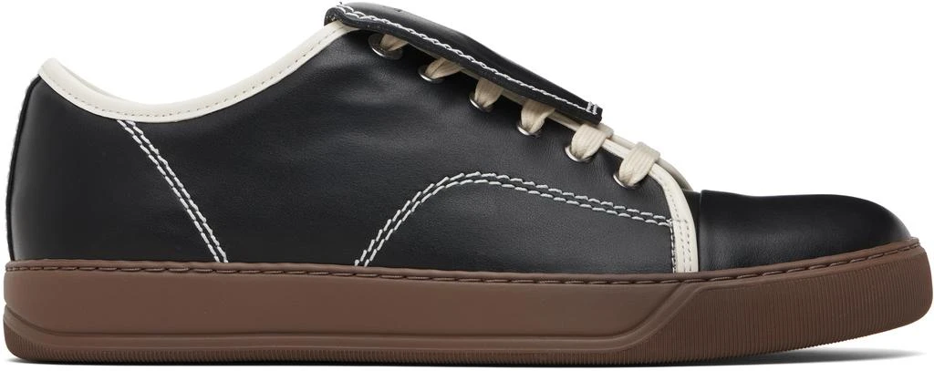 Lanvin Black DBB1 Leather Tongue Sneakers