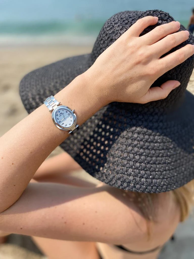 Porsamo Bleu South Sea Oval Women's Silver Watch 2