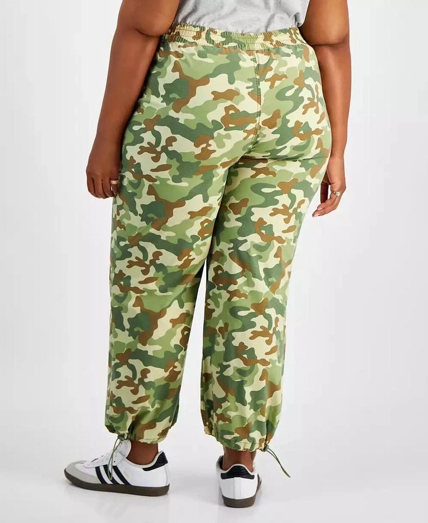 Celebrity Pink Trendy Plus Camouflage Parachute Pants 2