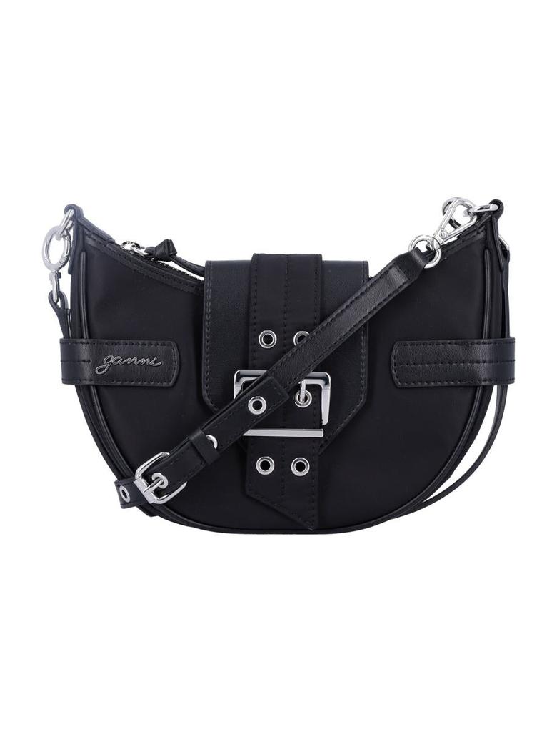 エレガント GANNI スモール Bucky デニム クロスボディバッグ 0400021608140_DARKNAVY?wid=600