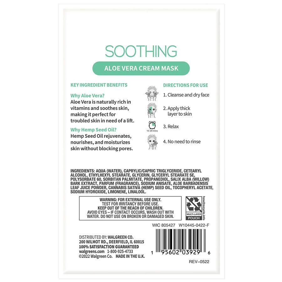 Walgreens Soothing Cream Mask 2