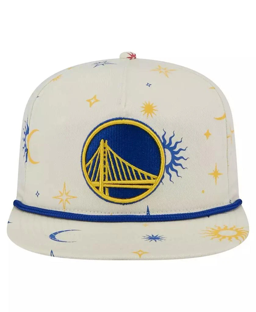 New Era Men
s Cream Golden State Warriors Lunar Golfer Snapback Hat 2