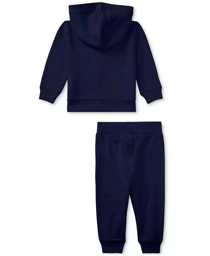 Ralph Lauren Baby Boys Bear Hoodie and Pants, 2 Piece Set 2