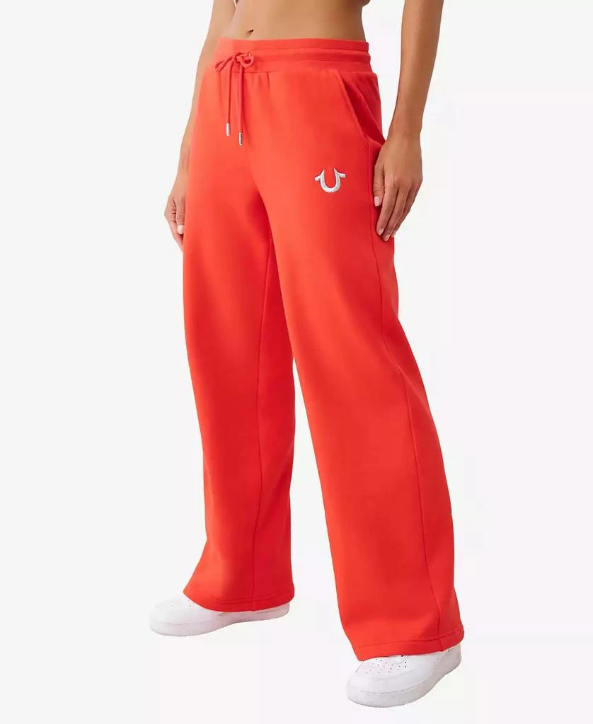 True Religion Women's Lurex Buddha Straight Leg Pants 3