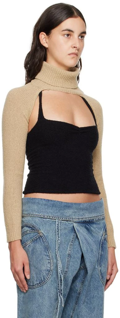 Gimaguas Beige Pop Mangas Turtleneck 2