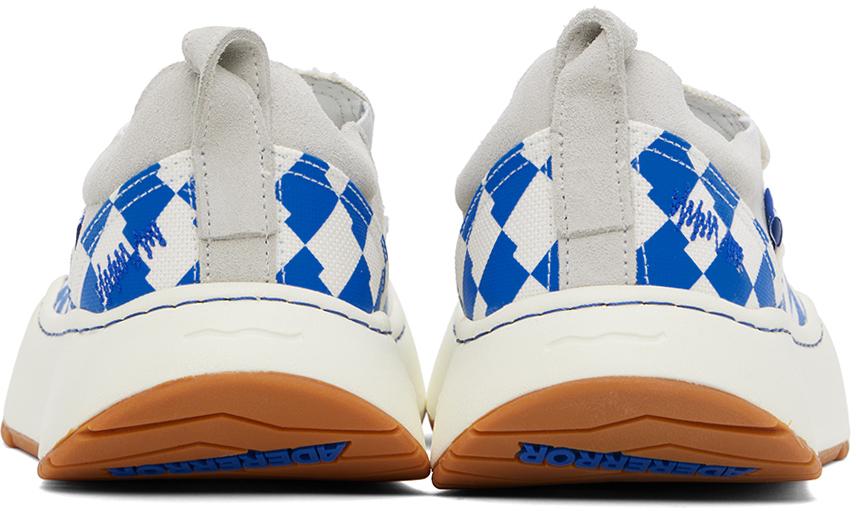 ADER error Blue & White Log LAD Sneakers