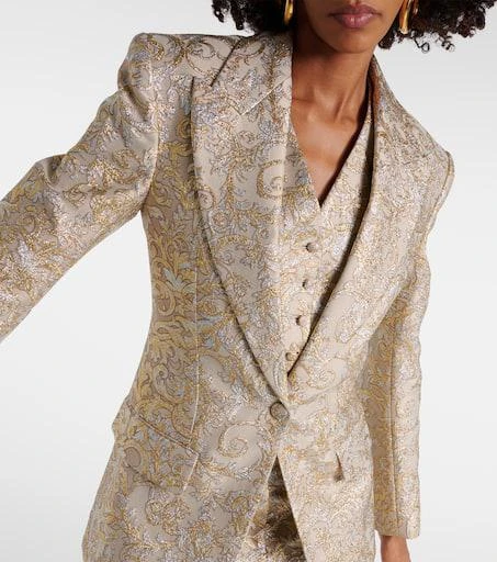 Stella McCartney Single-breasted brocade blazer 7