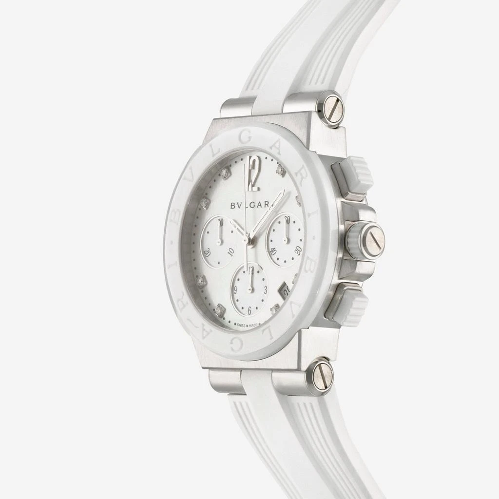 BVLGARI Bulgari Diagono Chronograph Mother of Pearl Diamond Automatic Watch 101993 2
