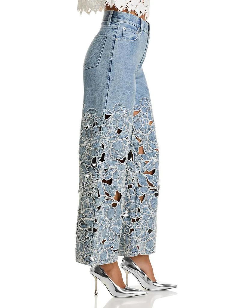 SIMKHAI Betty High Rise Straight Leg Jeans in Boca 4