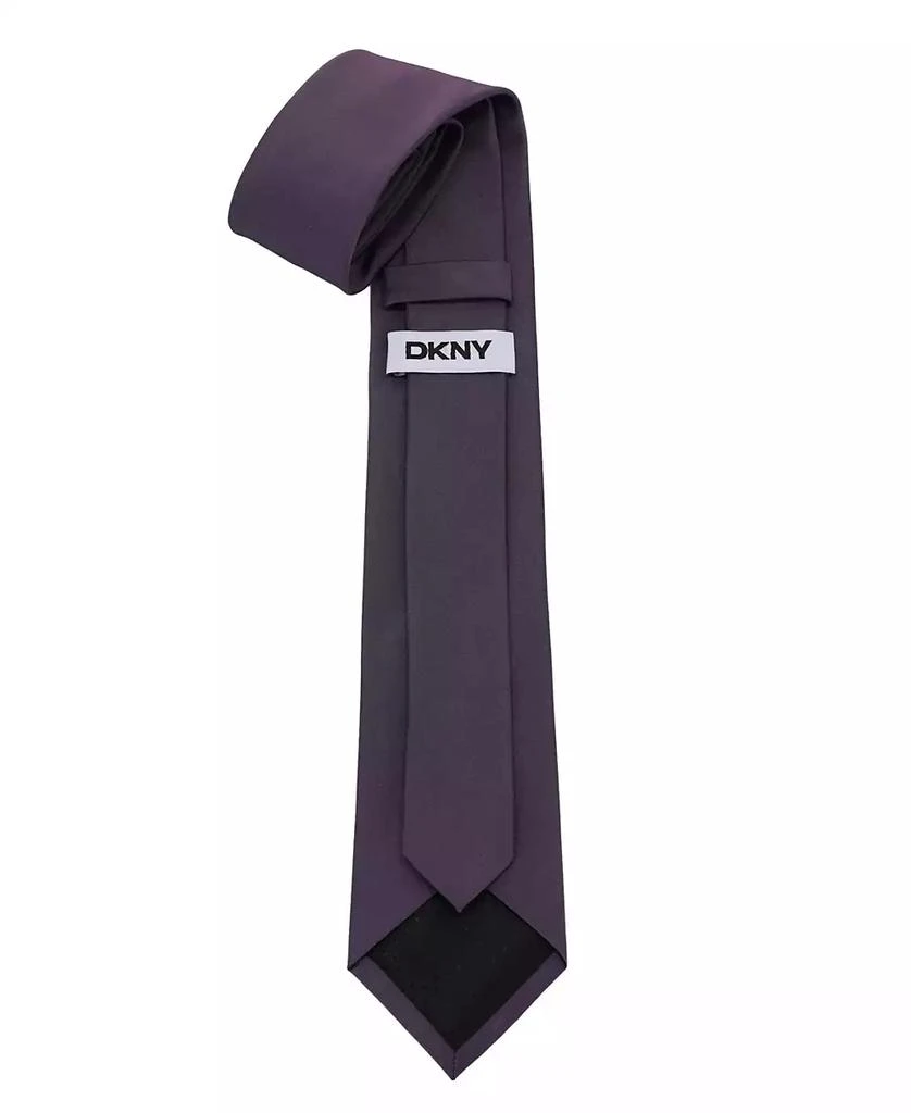 DKNY Men’s Slim Iridescent Solid Neck Tie 3