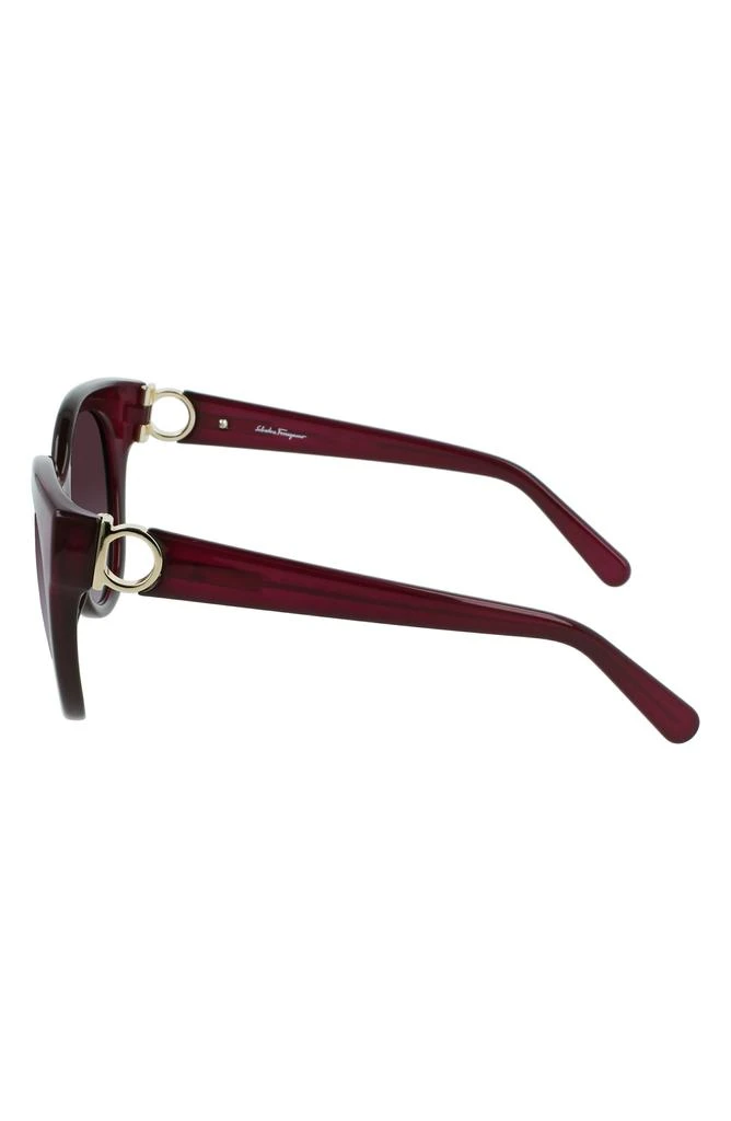 Salvatore Ferragamo Gancini 53mm Round Sunglasses 3