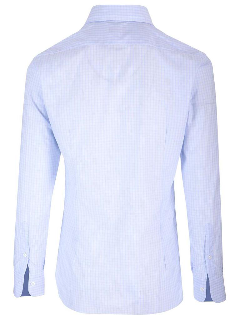 BARBA Barba Checked Long-Sleeved Shirt