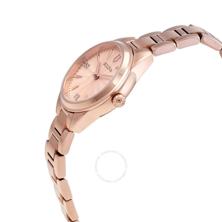 Bulova Sutton Diamond Rose Dial Ladies Watch 97P151 2