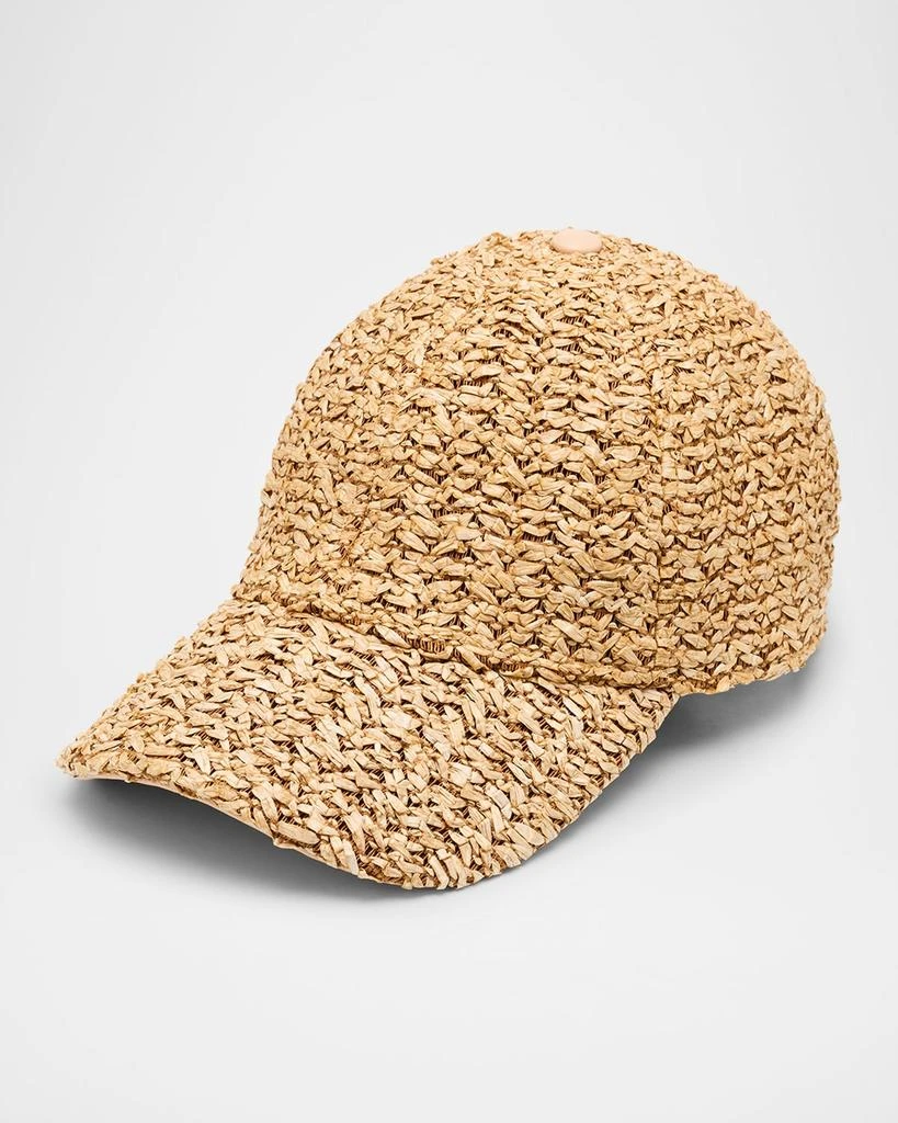Cult Gaia Frankie Raffia Baseball Cap 1