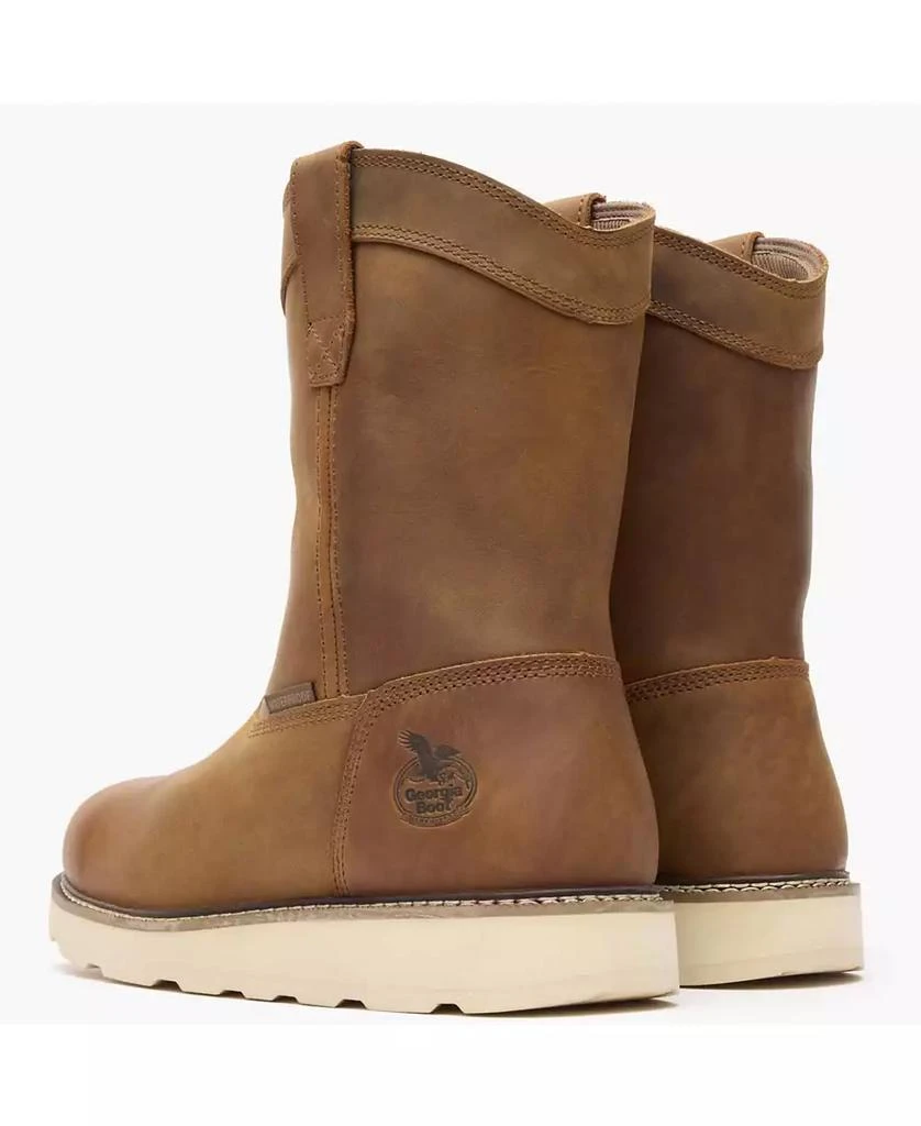 GEORGIA BOOT Men's Core 37 10" Waterproof Pull On Wedge Boot 3