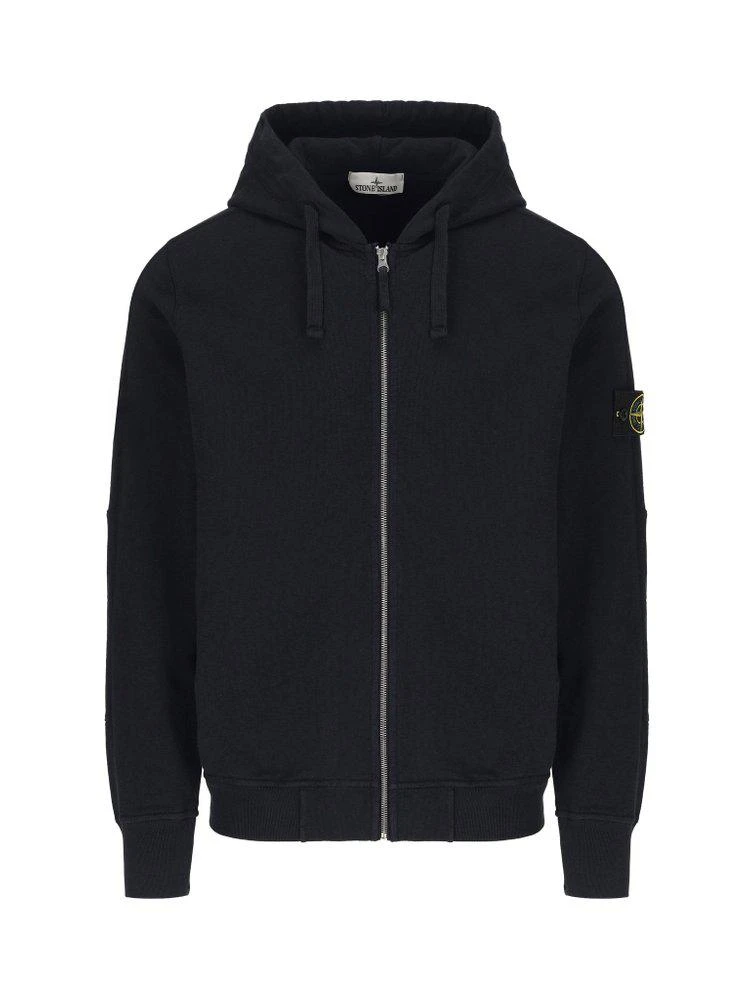 Stone Island Stone Island Logo Patch Zipped Hoodie 1