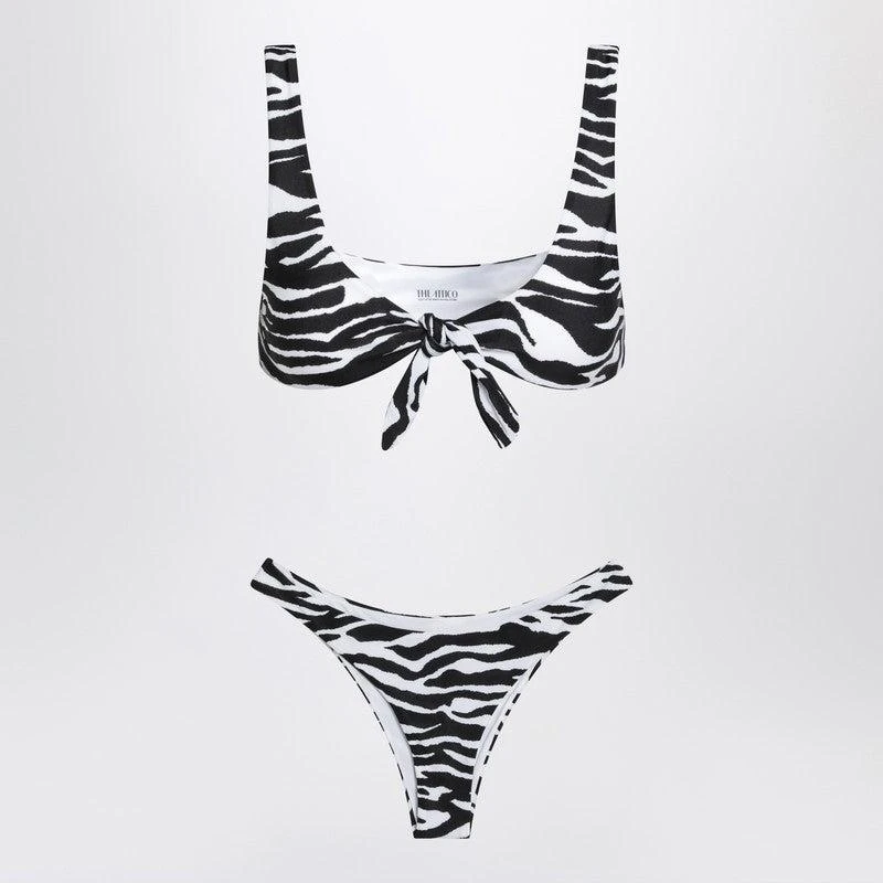 The Attico Women's Two-Piece Zebra Bikini In 1