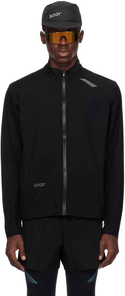 Soar Running Black Ultra Jacket 1