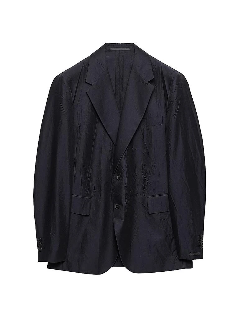 Prada Single-Breasted Cotton and Silk Jacket