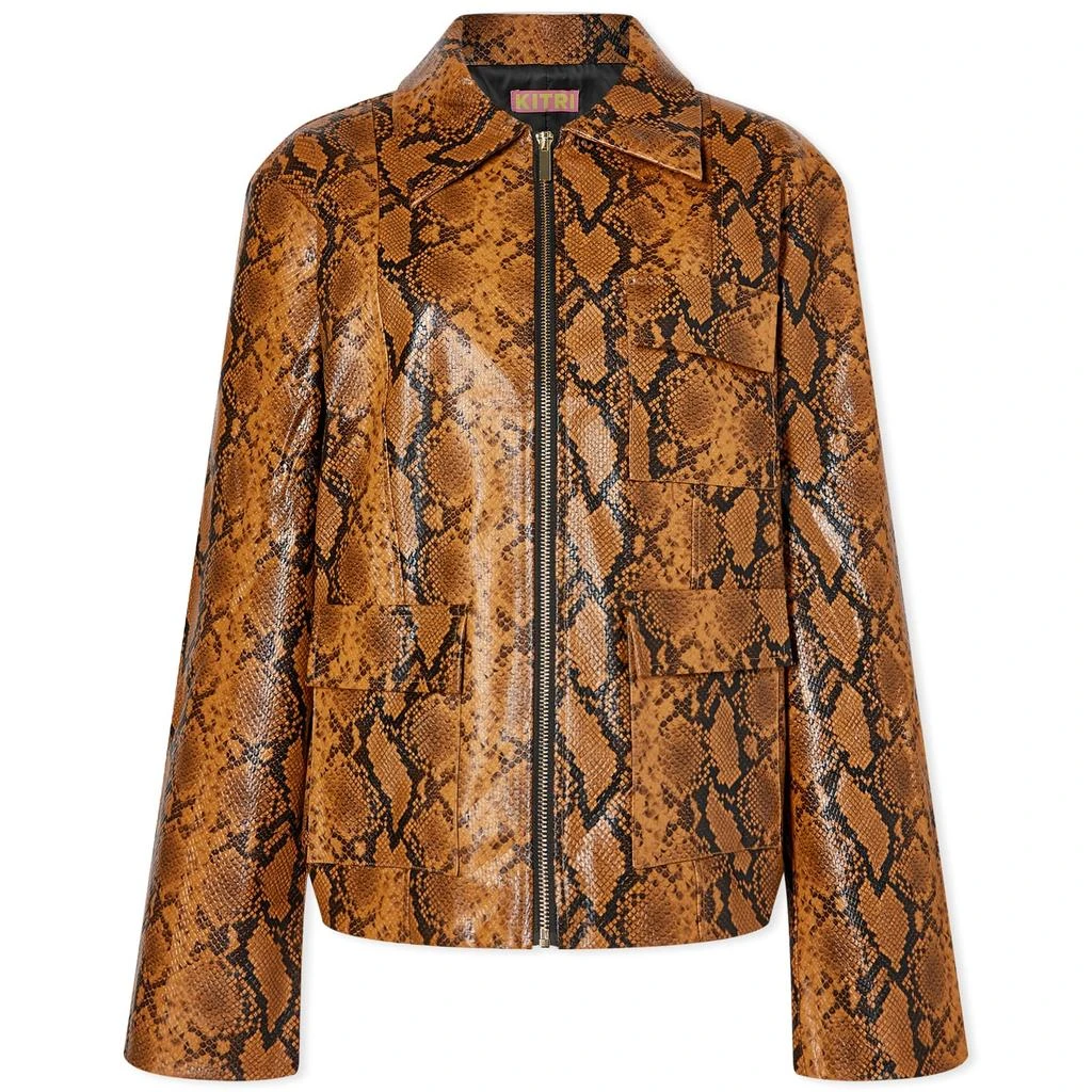 Kitri KITRI Wilma Snakeskin Vinyl Jacket 1