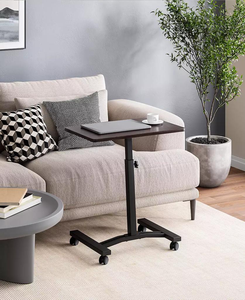 Seville Classics Mobile Laptop Desk Cart With Side Table