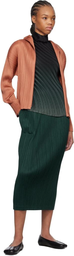 Pleats Please Green Thicker Bottoms 1 Midi Skirt 4