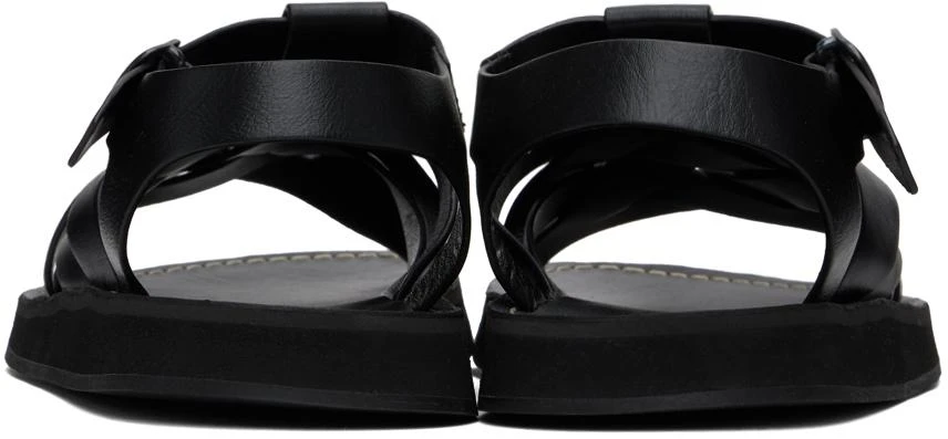 Hereu SSENSE Exclusive Black Beltra Fisherman Sandals 2