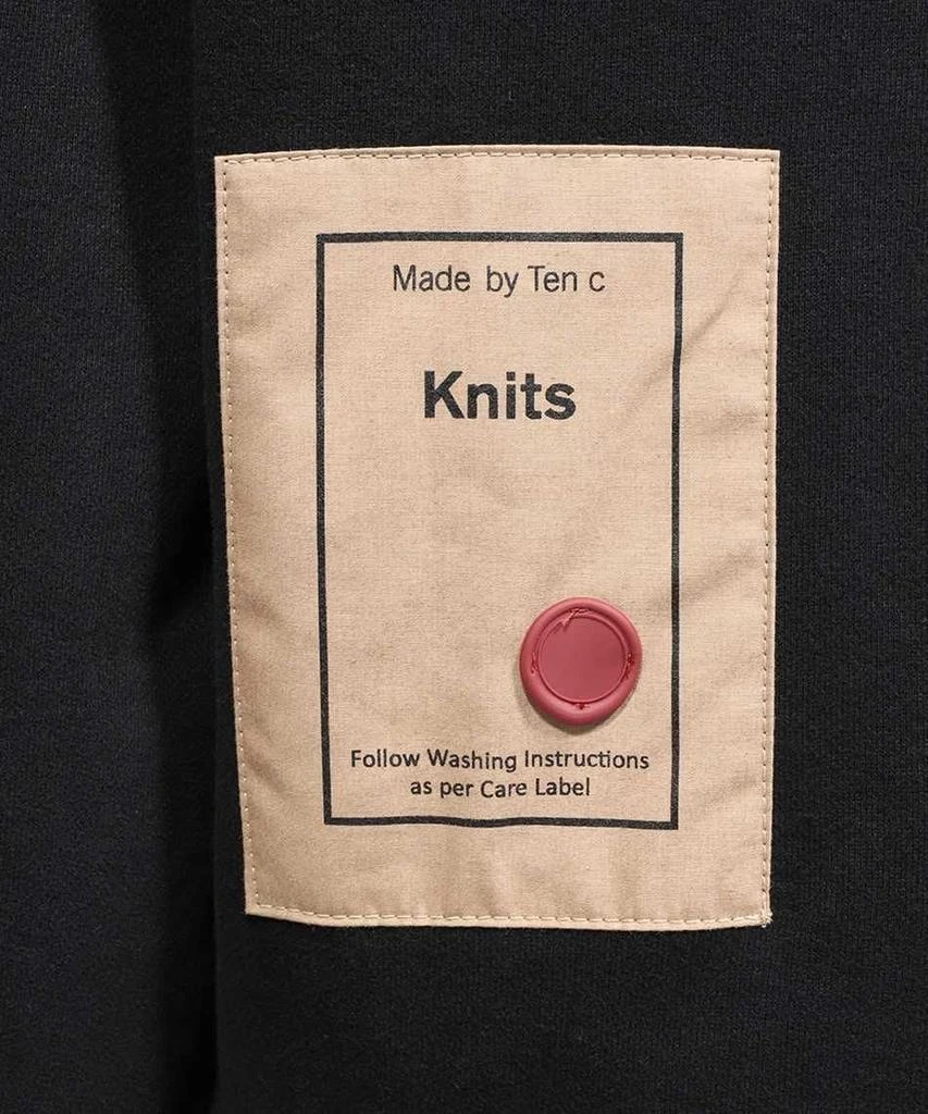 Ten C Ten C Logo-Patch Jersey Hoodie 3