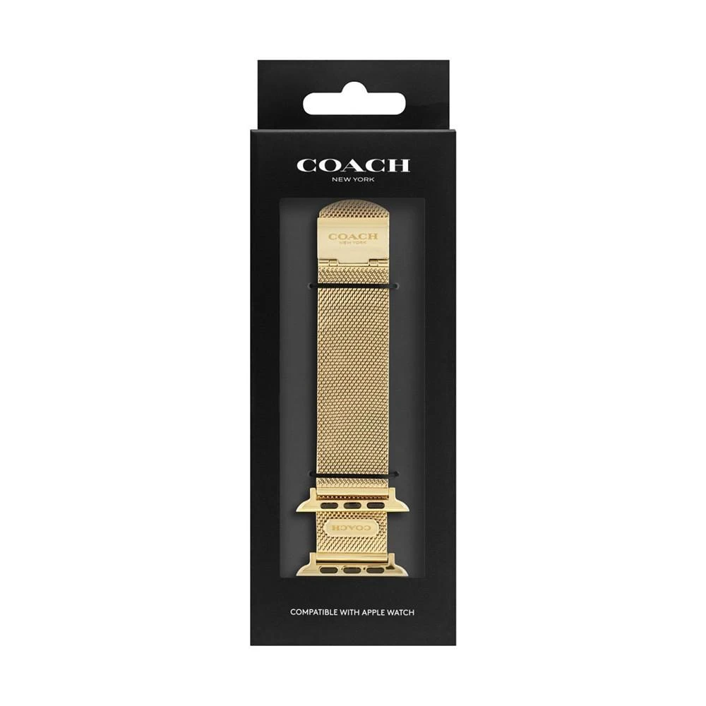 COACH Gold-Tone Mesh Bracelet for Apple Watch® 42/44/45mm 4