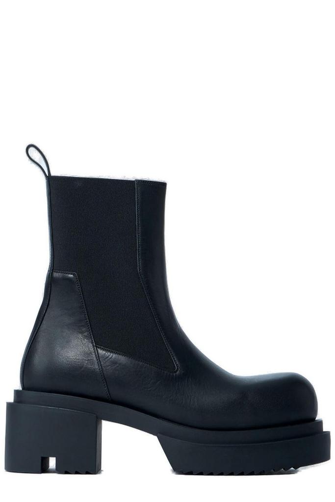 【Rick Owens】Porterville Knee Pull On Bogun ロングブーツ Rick Owens Black Porterville Pull On Bogun Boots Rick Owens