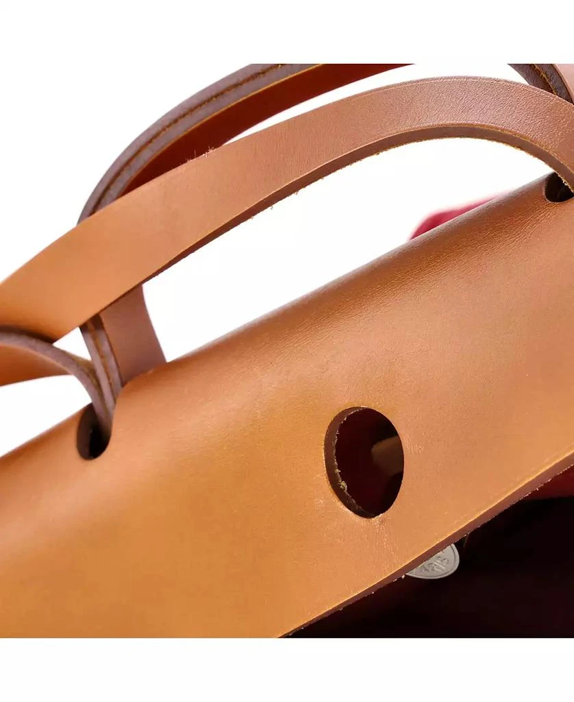 Pre-Owned HERMÉS 31 Herbag Zip Leather and Toile 7