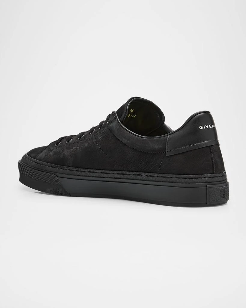 Givenchy Men's City Sport Grained Leather Low-Top Sneakers 4