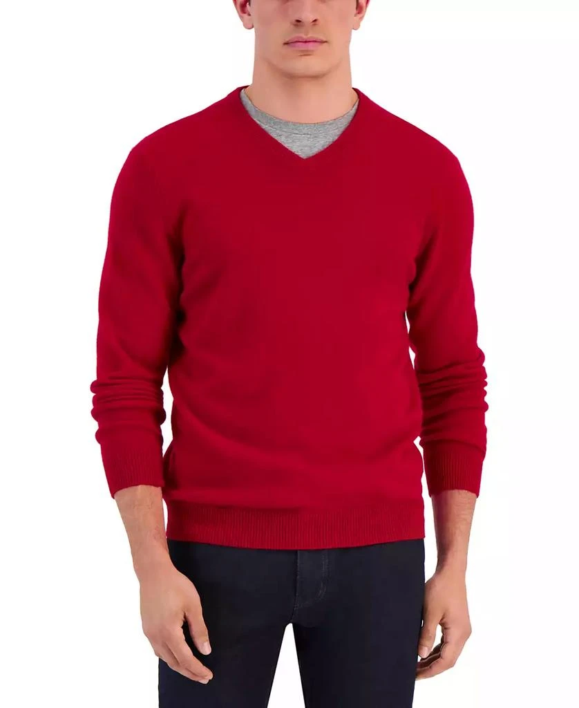 Club Room Men's V-Neck Cashmere Sweater, Created for Macy's 1