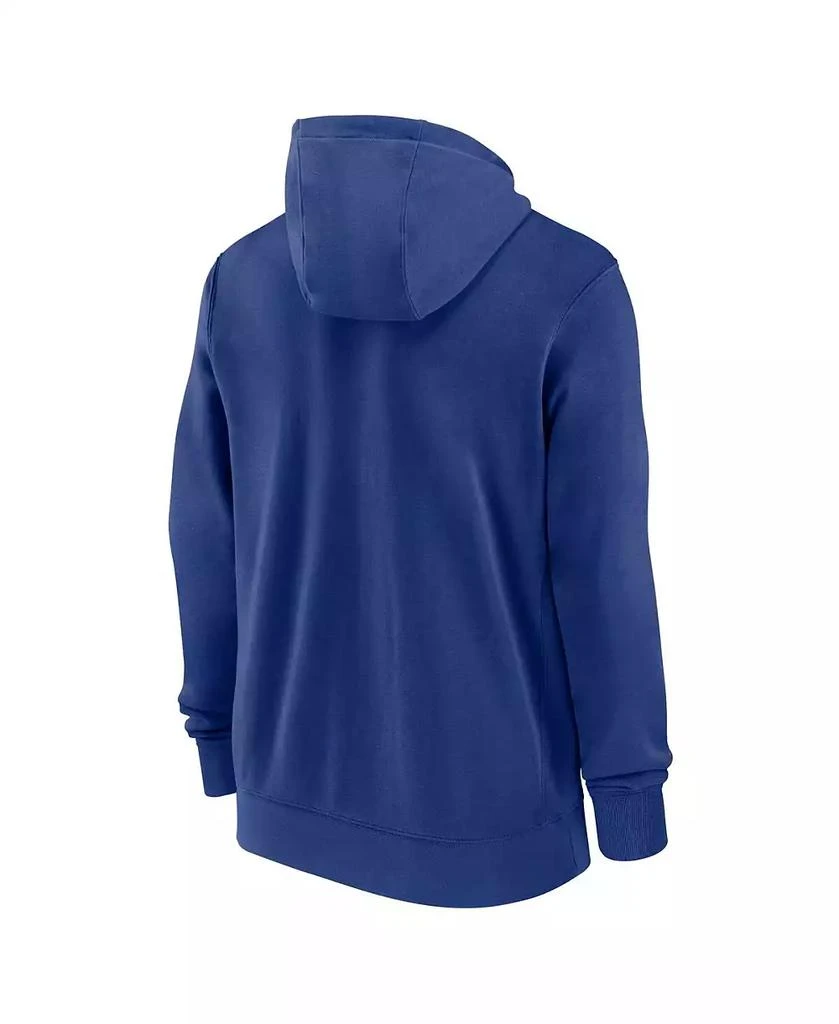 NIKE Men's Royal New York Mets Knockout Script Full-Zip Hoodie 3