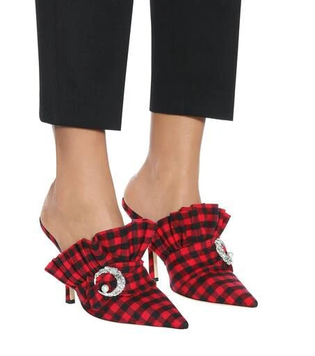 Midnight 00 Checked mules 5