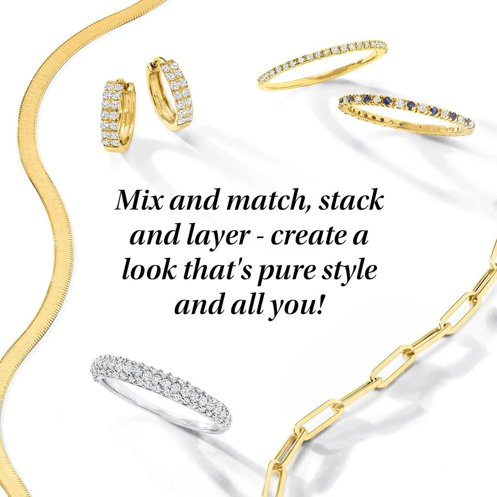 RS Pure by Ross-Simons 3-4mm Cultured Pearl and 14kt Yellow Gold Paper Clip Link Station Necklace 3