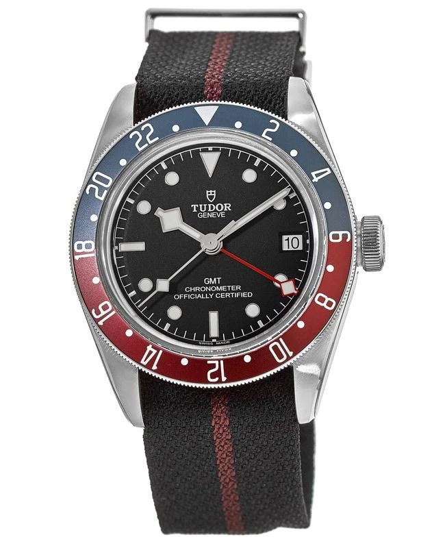 Tudor Tudor Black Bay GMT Automatic Black Dial Fabric Strap Men's Watch M79830RB-0003 1