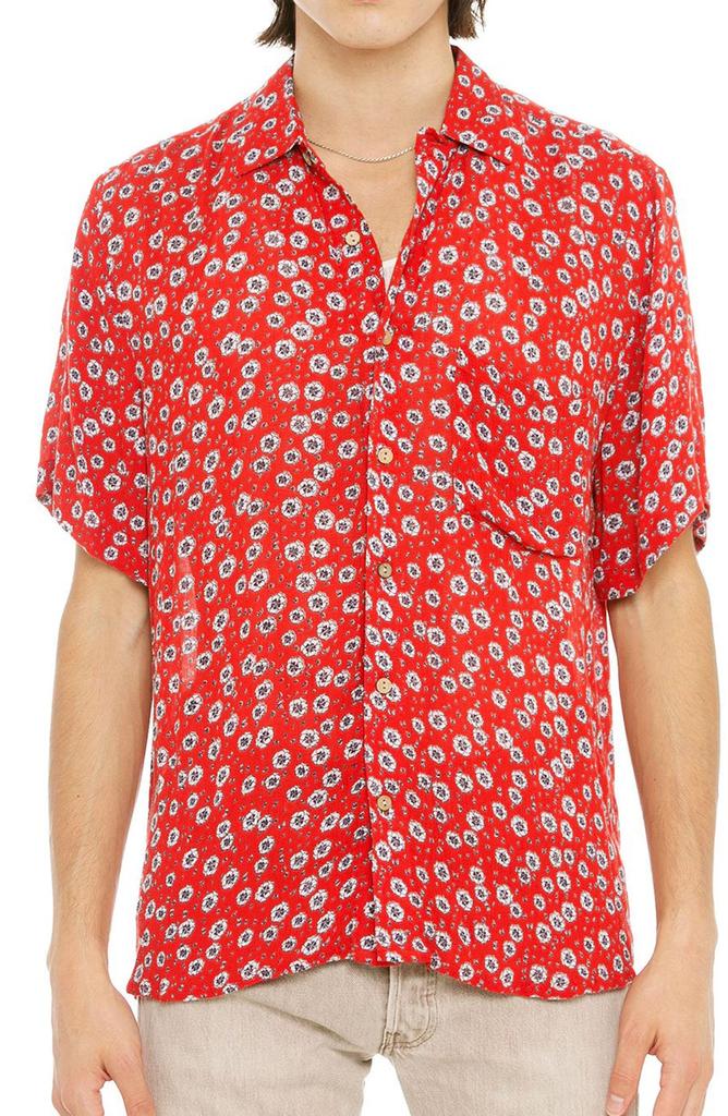Raga Floral Short Sleeve Button-Up Shirt