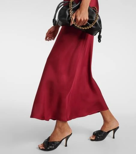 Asceno Valencia silk twill slip dress 5