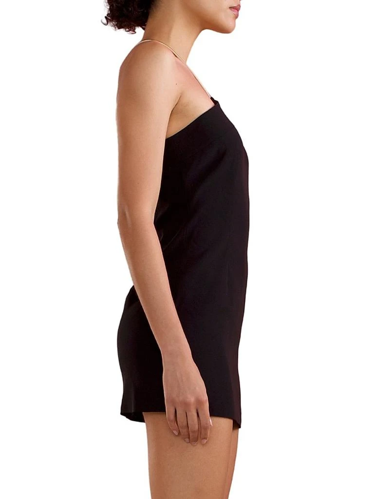 asymmetrical halter dress Luxury Brown Halter Neck Asymmetric Midi Dress main image 1