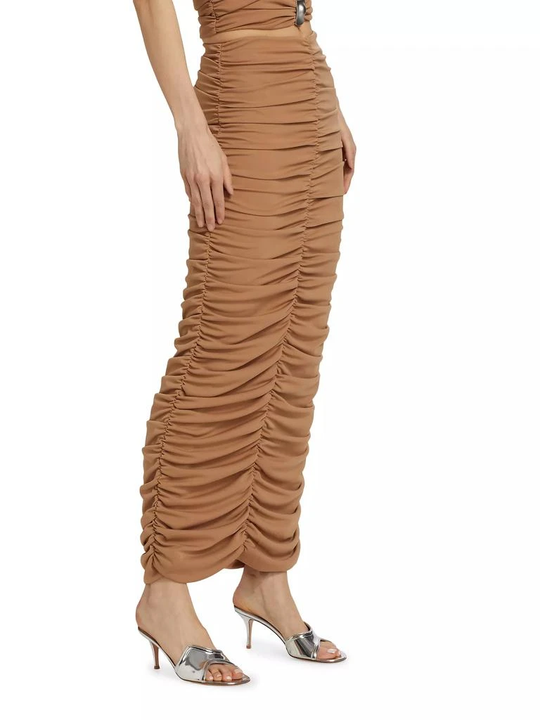 Ronny Kobo Roma Ruched Maxi Skirt 4