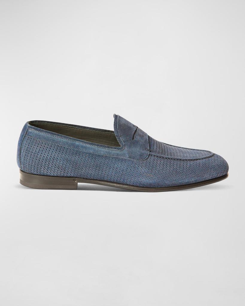 Jo Ghost Men's Suede Penny Loafers