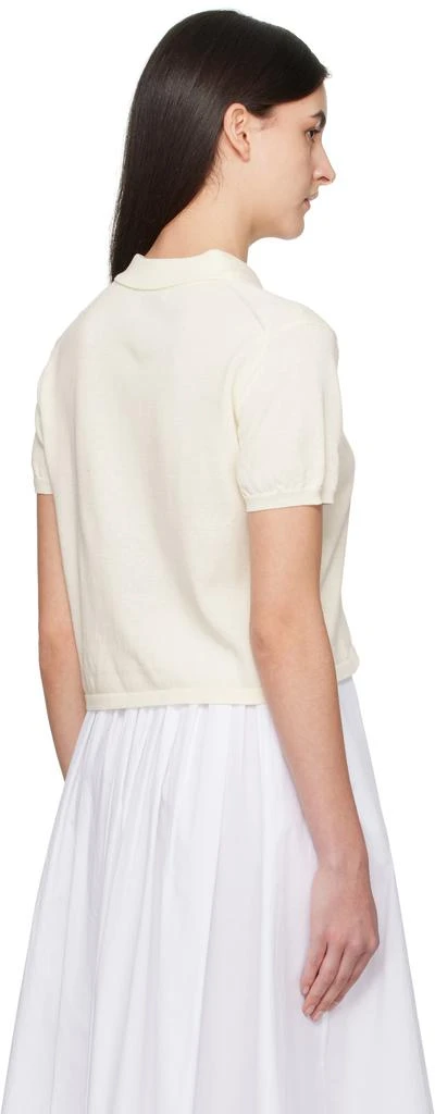 Nothing Written Off-White Cotton Knit Polo 3