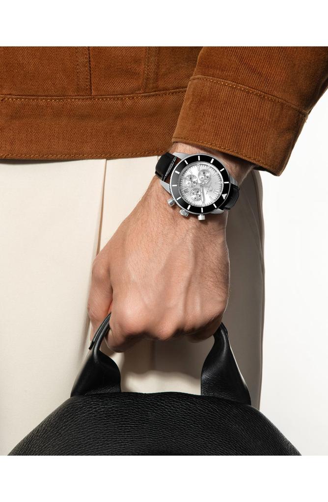 Porsamo Bleu Brandon Leather Strap Chronograph, 44mm