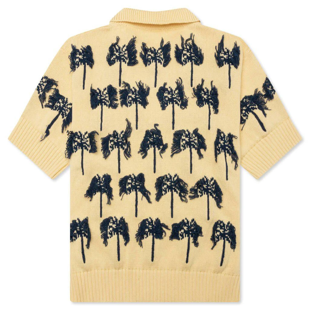 Jil Sander Jil Sander Palm-Tree Ribbed Polo Shirt 2