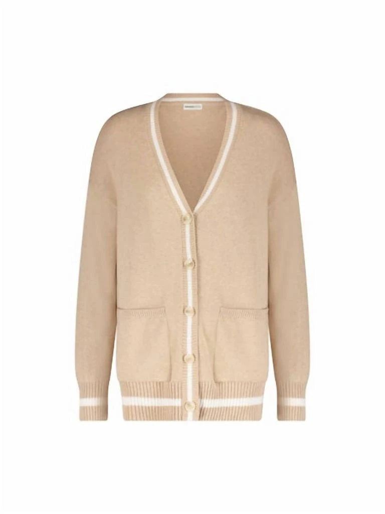 Minnie Rose Minnie Rose - Oversized Cardigan With Tipping 5
