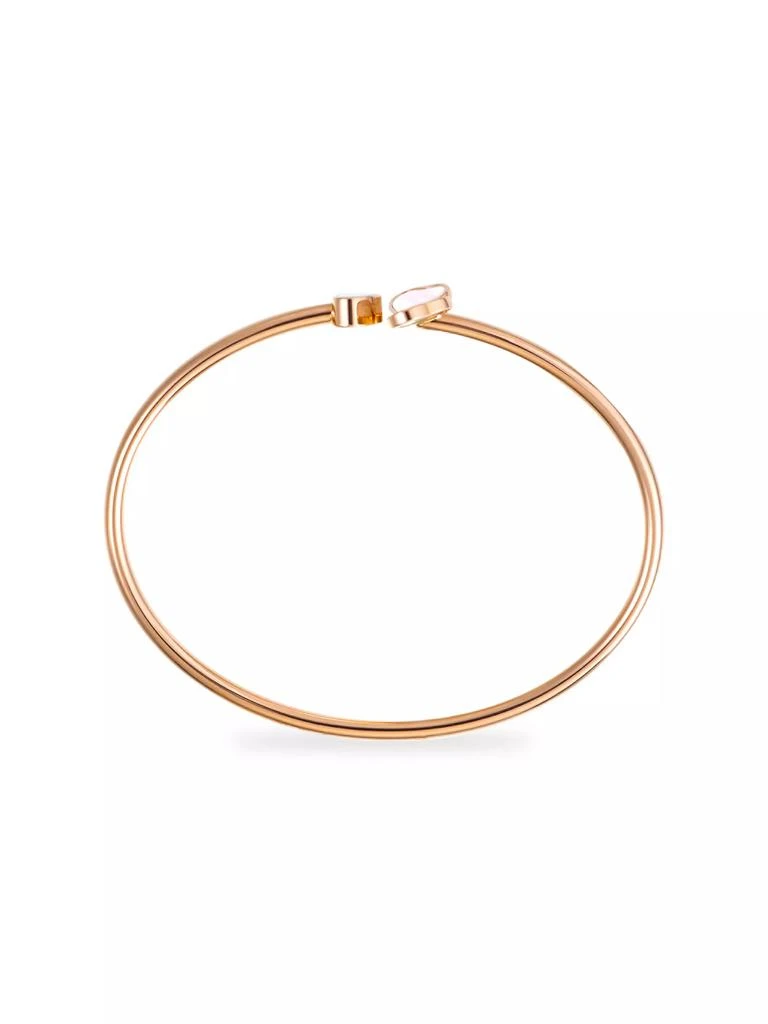 Chopard Happy 18K Rose Gold, Diamond &amp; Mother-Of-Pearl Bangle Bracelet 3