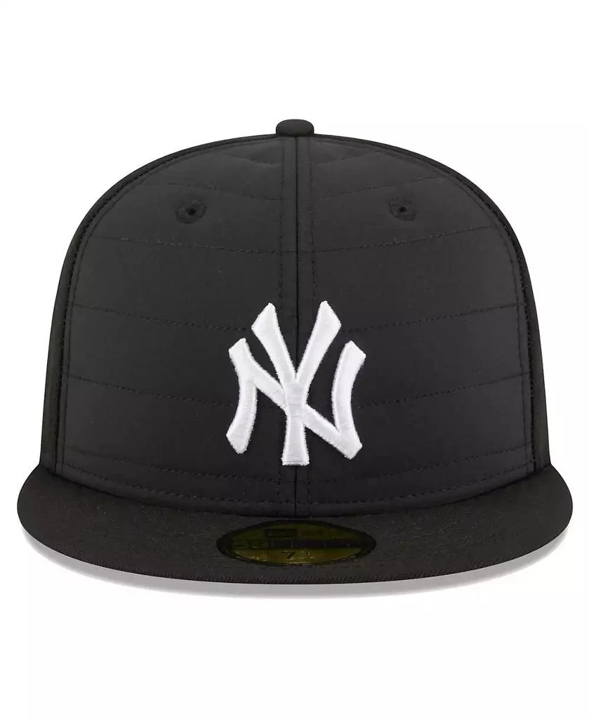 New Era Men's Black New York Yankees Quilt 59FIFTY Fitted Hat 3