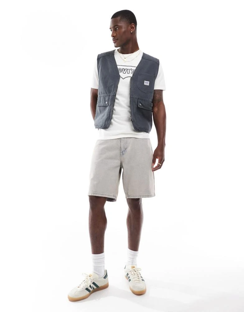 Levi's Levi's 469 loose denim shorts in grey 1